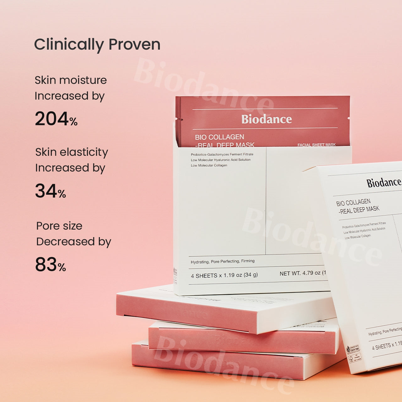 Biodance Bio-Collagen Real Deep Mask Four facial masks